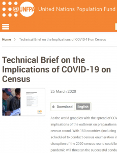 Technical brief on COVID 19 census