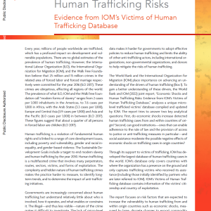 Policy brief: Economic Shocks and Human Trafficking Risks